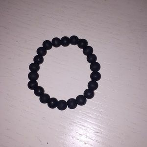 Black bead bracelet